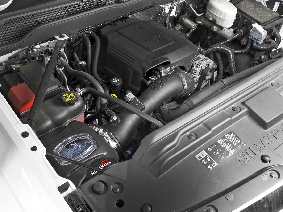 AFE Momentum GT نظام سحب هواء بارد لشاحنات GM HD 6.0L 2009-2015 5