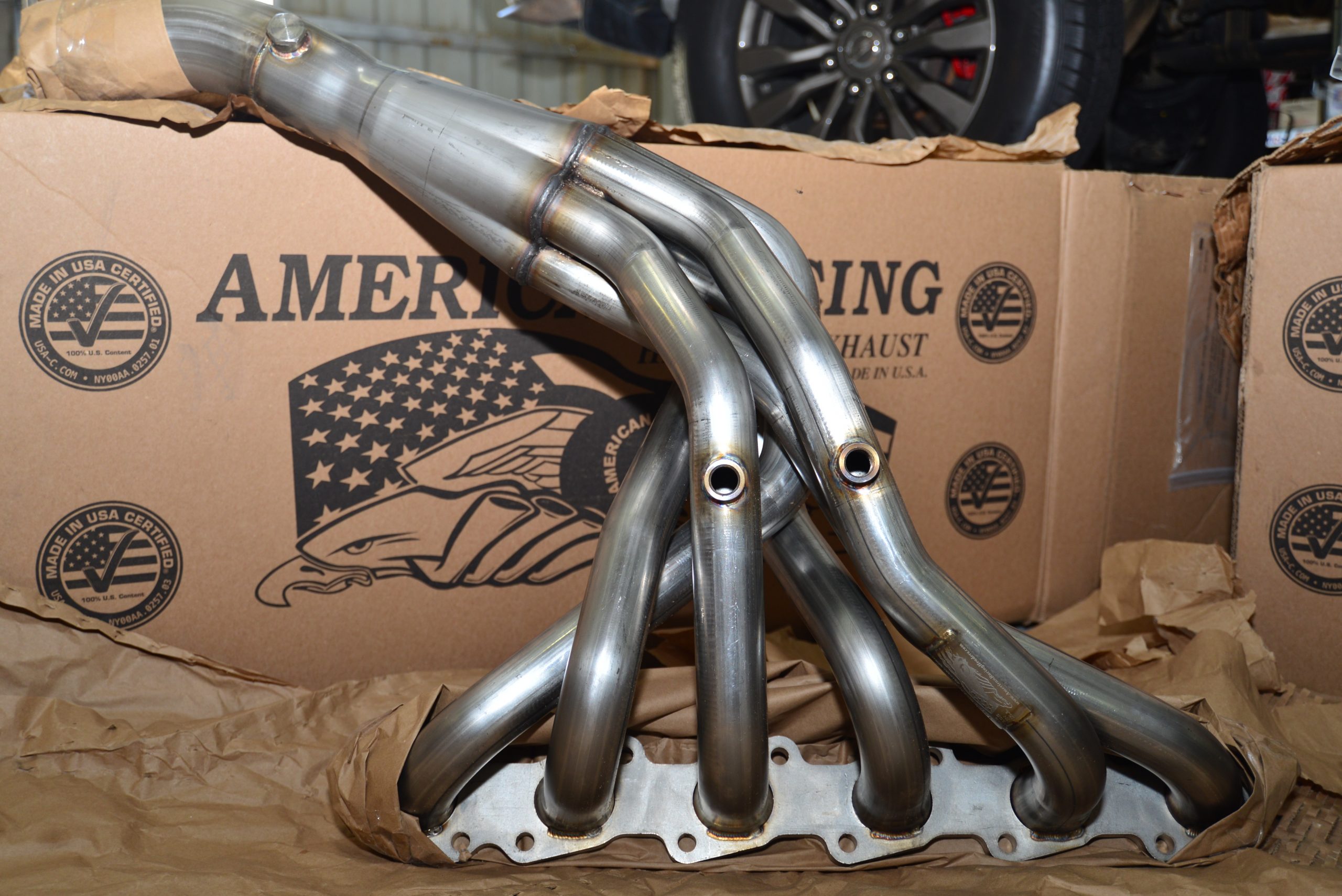 ARH هدرز والأنابيب المتوسطة 1-7/8 × 3 بوصة مع القطط Nissan VTC Y61 2002-2023 3