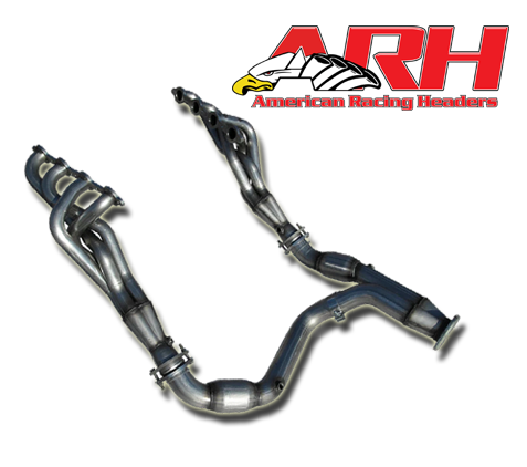 ARH هدرز & Y-Pipe 1-7/8 x 3 بوصة مع قطط لشاحنات جنرال موتورز 6.2 لتر 2014-2018 1