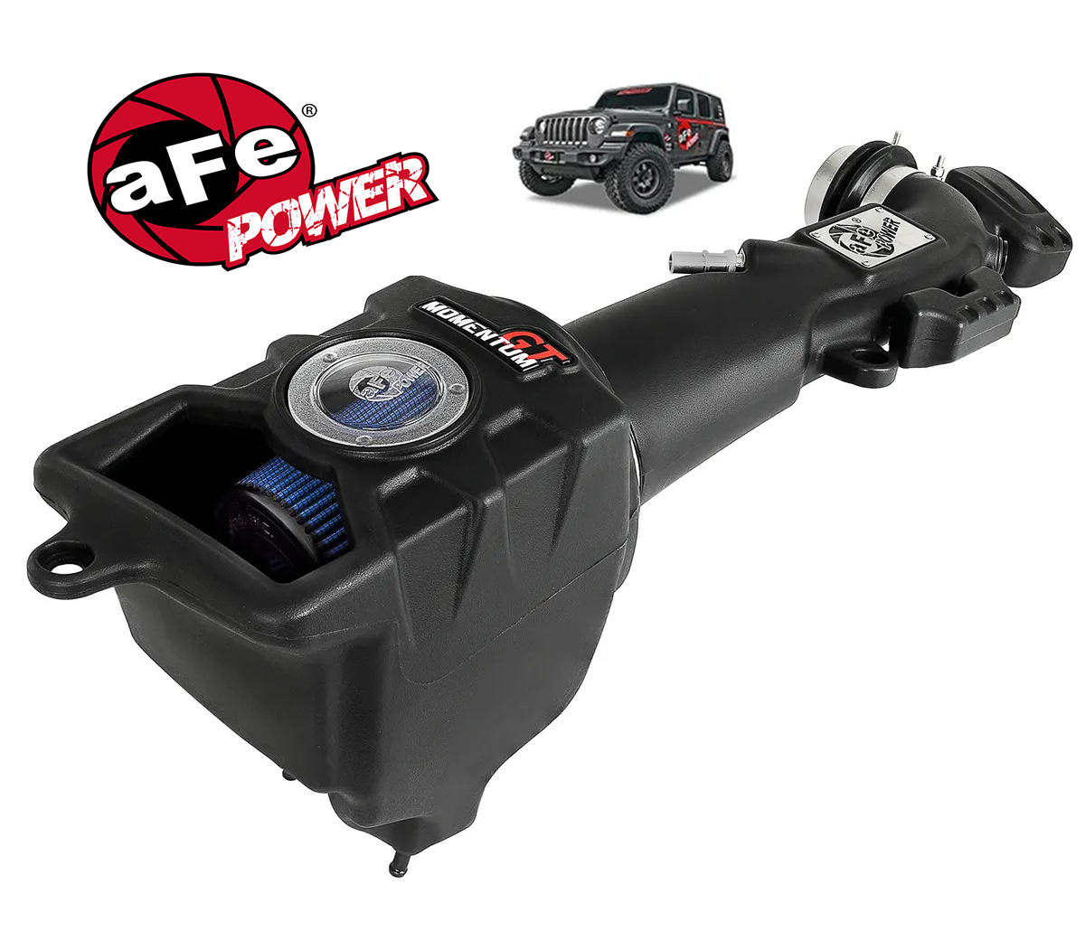 AFE Momentum GT نظام سحب هواء بارد لسيارة Jeep Wrangler JL 2018-2025 1