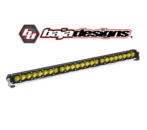 مجموعة BAJADESIGNS S8 LED المستقيمة لايت بار مقاس 30 بوصة من مجموعة قيادة العنبر 1