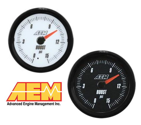 AEM التناظرية التعزيز/ضغط الوقود مقياس SAE 0 15 رطل لكل بوصة مربعة عالمي 1