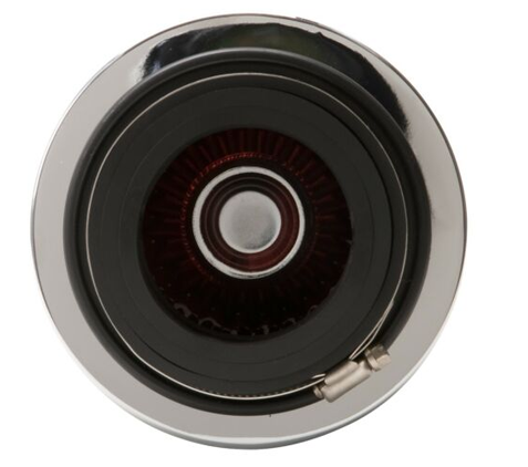 رأس Edelbrock Pro-Flo Universal Red طويل مخروطي فلتر هواء مقاس 3 بوصات و3.5 بوصات و4 بوصات مدخل 2