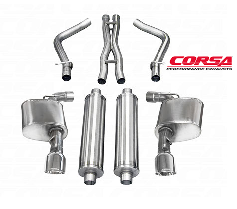 Corsa Extreme 2.75 ″ Cat-Back لـ Dodge Charger 6.4L (2012-2014) 1