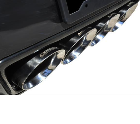 Corsa Extrme + 2.75 ″ Cat-Back Valve-Back + X-Pipe لـ Corvette C7 (2014-Up) 2
