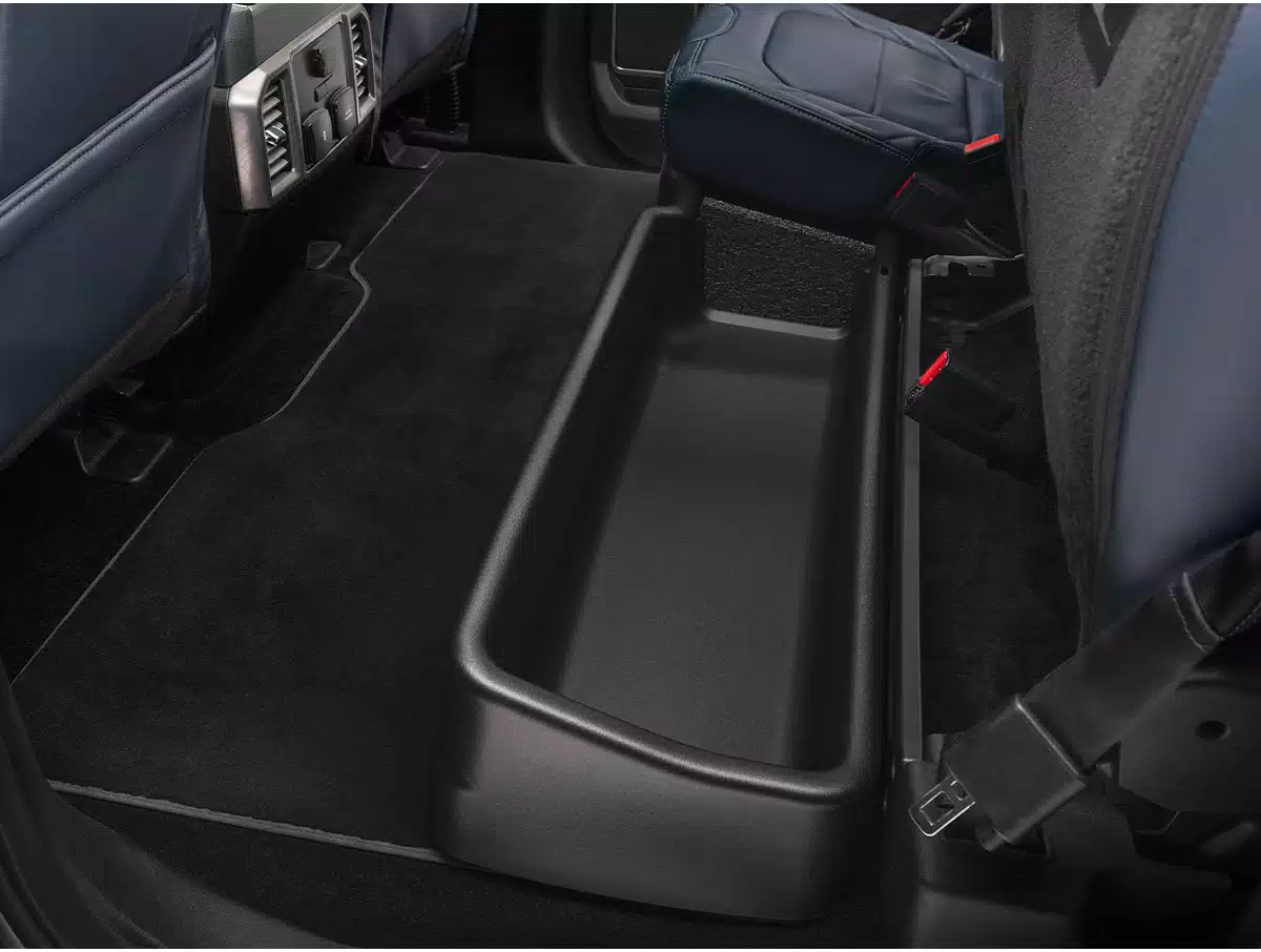 صندوق التروس HuskyLiner للتخزين أسفل المقعد لسيارة Ford F-150 Raptor Double Cab 2017-Up 4