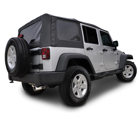 مخرج فردي من Corsa Sports Cat-back مقاس 3.5 بوصة لسيارة Jeep Wrangler 2007-2018 2