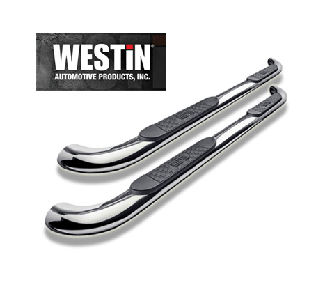 Westin Chrome 4 ″ Oval Step Bar لشاحنات GM ذات الكابينة المزدوجة 2019+ 1