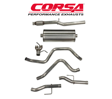 CORSA Exhaust Cat-Back 3.0 ″ (147WB DRE Factory Bezels) محركات Sierra / Silverado 6.2L 2019-2023 1
