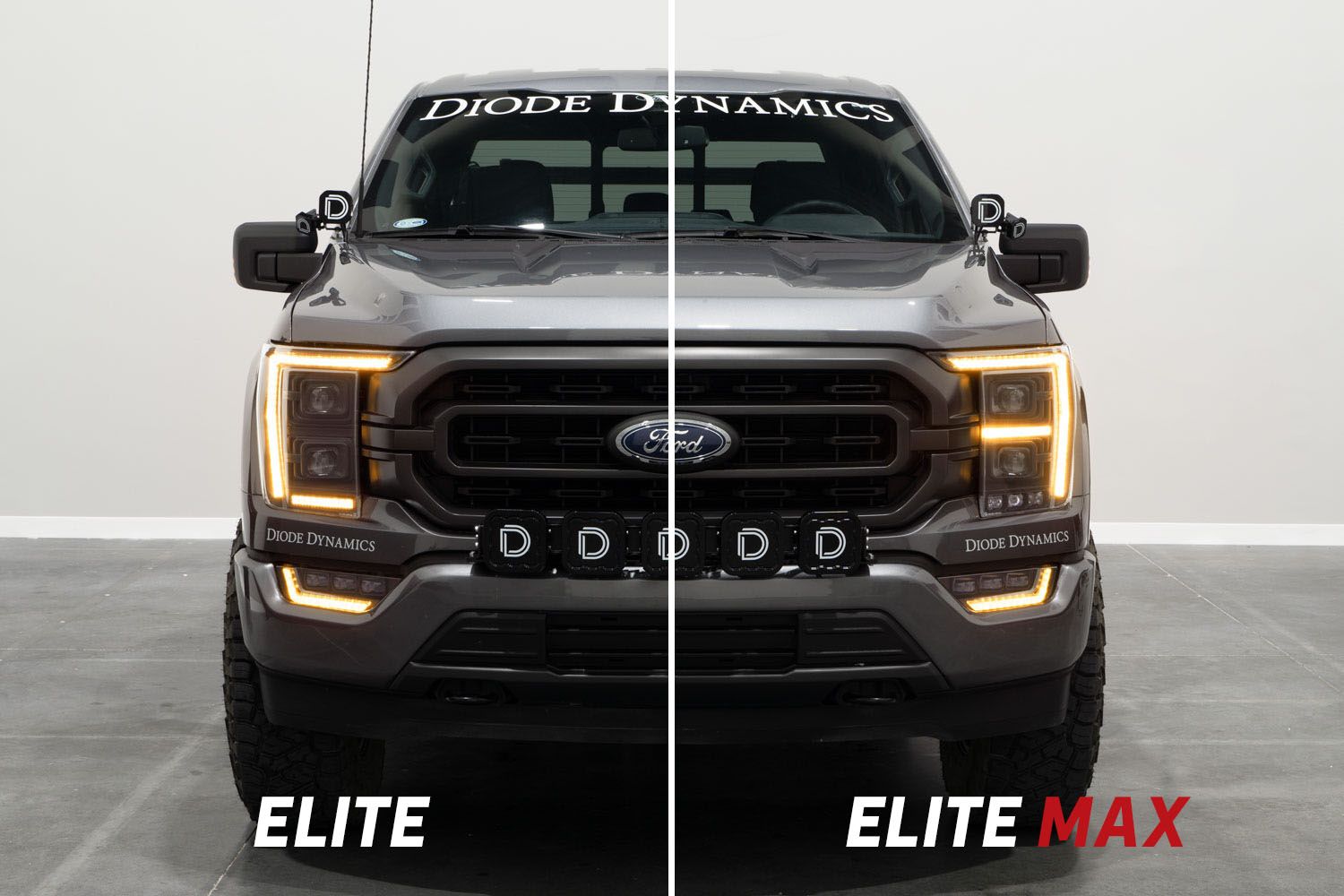 المصابيح الأمامية Diode Dynamics Elite Pro Max LED لسيارة Ford F-150 (زوج) 2021+ 4