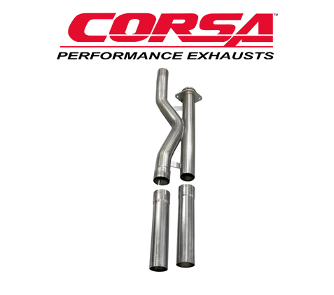 CORSA X-Pipe 2.75 ″ Resonator حذف Ford F150 Raptor 3.5L Ecoboost 2017-2020 1