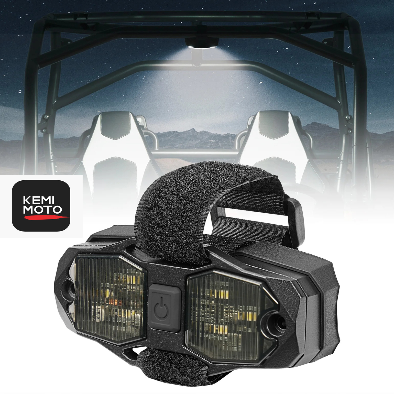 Kemi Moto Dome Light Roll Bar 600mAh القابلة لإعادة الشحن 1