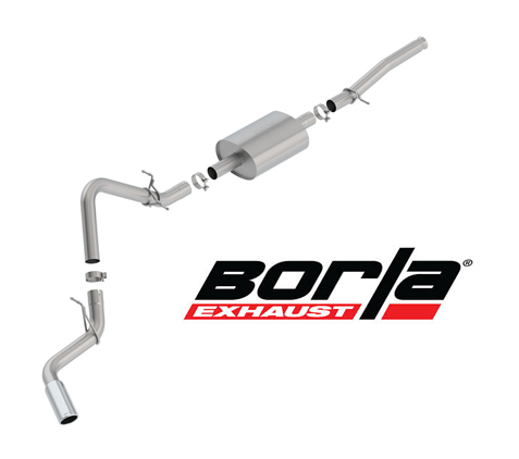Borla Sports Cat-Back للشاحنات ذات الكابينة المفردة GM Trucks 5.3L 2019-Up 1
