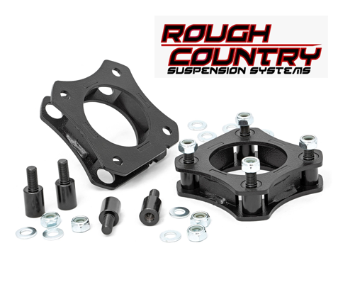 مجموعة التسوية الأمامية Rough Country مقاس 1.75 بوصة لسيارة Toyota Tundra 2007-Up 1