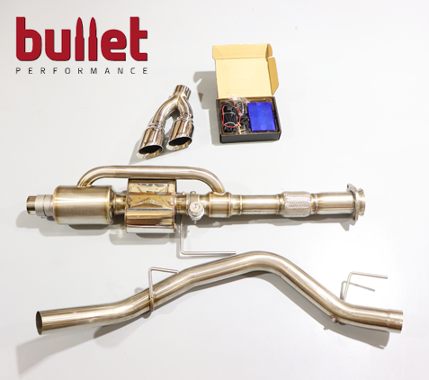 Bullet Performance X-Series Cat Back مع طرف كروم Ford F-150 مخرج جانبي واحد 1