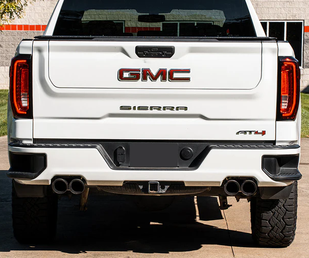 CORSA العادم Cat-Back Sports 3.0 ″ (DRE 4.0 ″ Twin Tip) محركات Sierra / Silverado 5.3L 2019+ 2