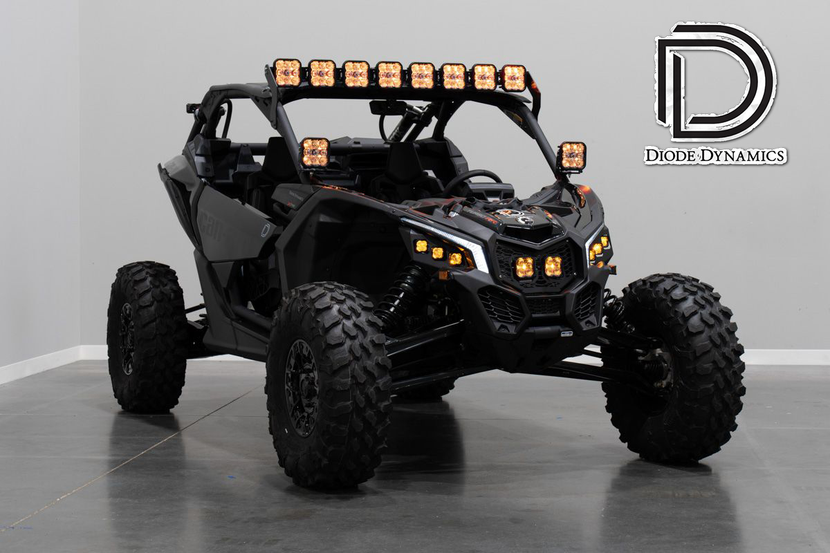 Diode Dynamics SS5 Pro CrossLink 8-Pod LED لايت بار مجموعة صفراء 50 بوصة 1