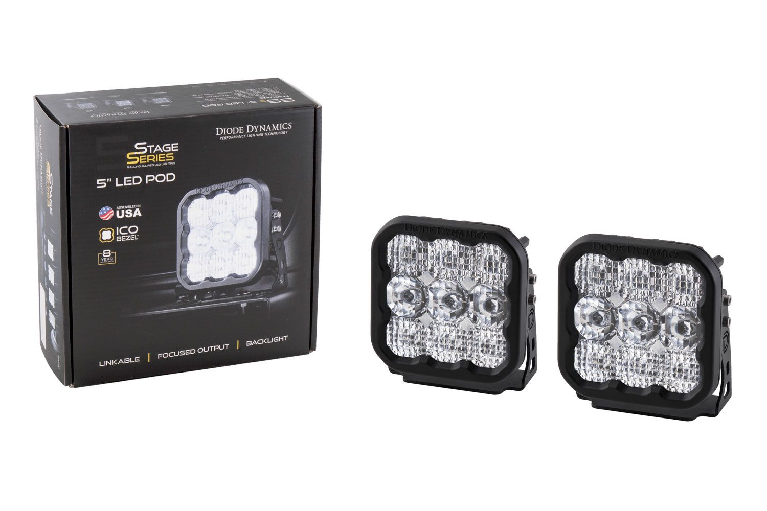 مجموعة Diode Dynamics SS5 Pro White Combo (زوج) 2
