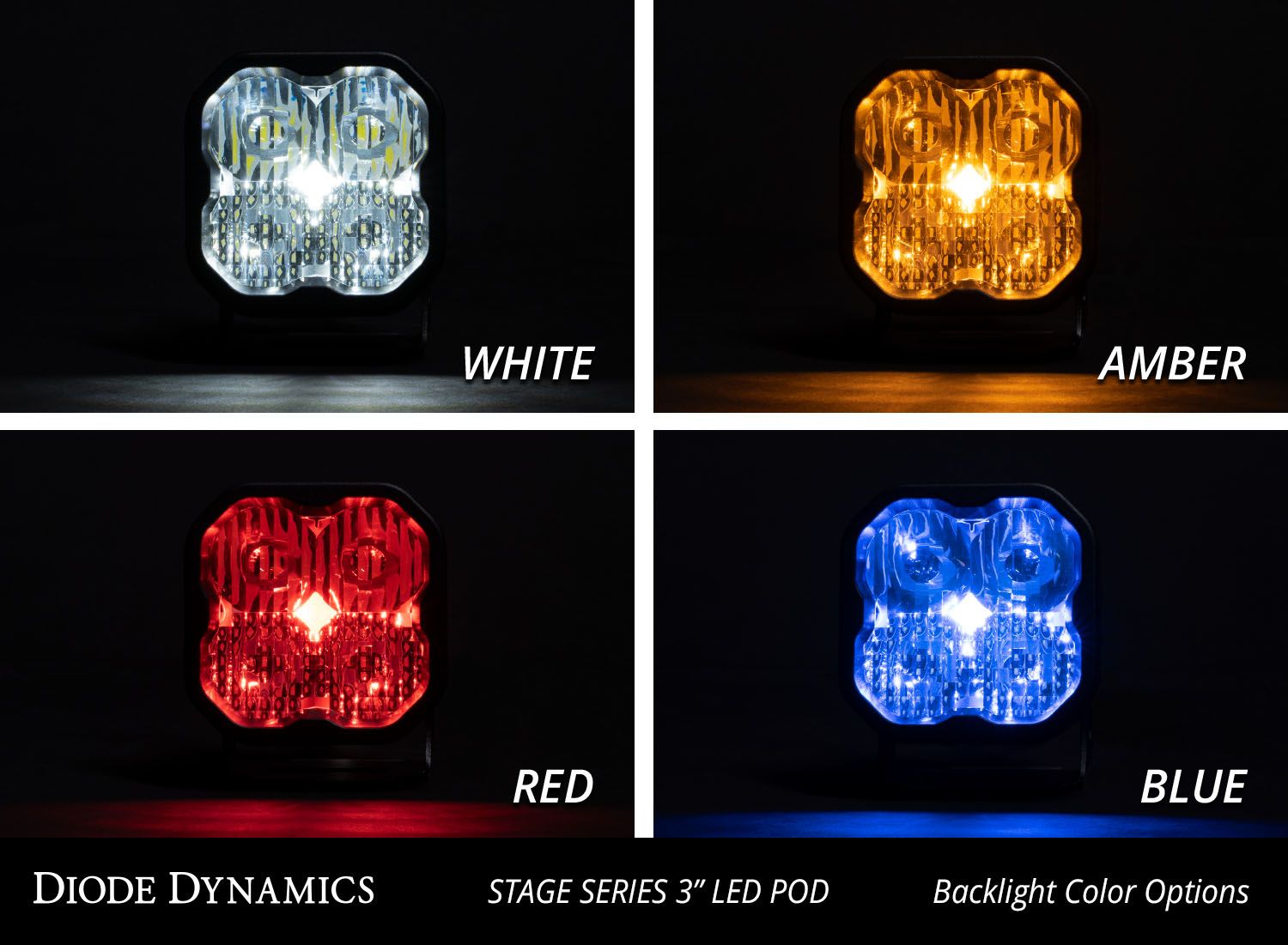 Diode Dynamics SS3 Max ABL White Combo Standard (زوج) 4