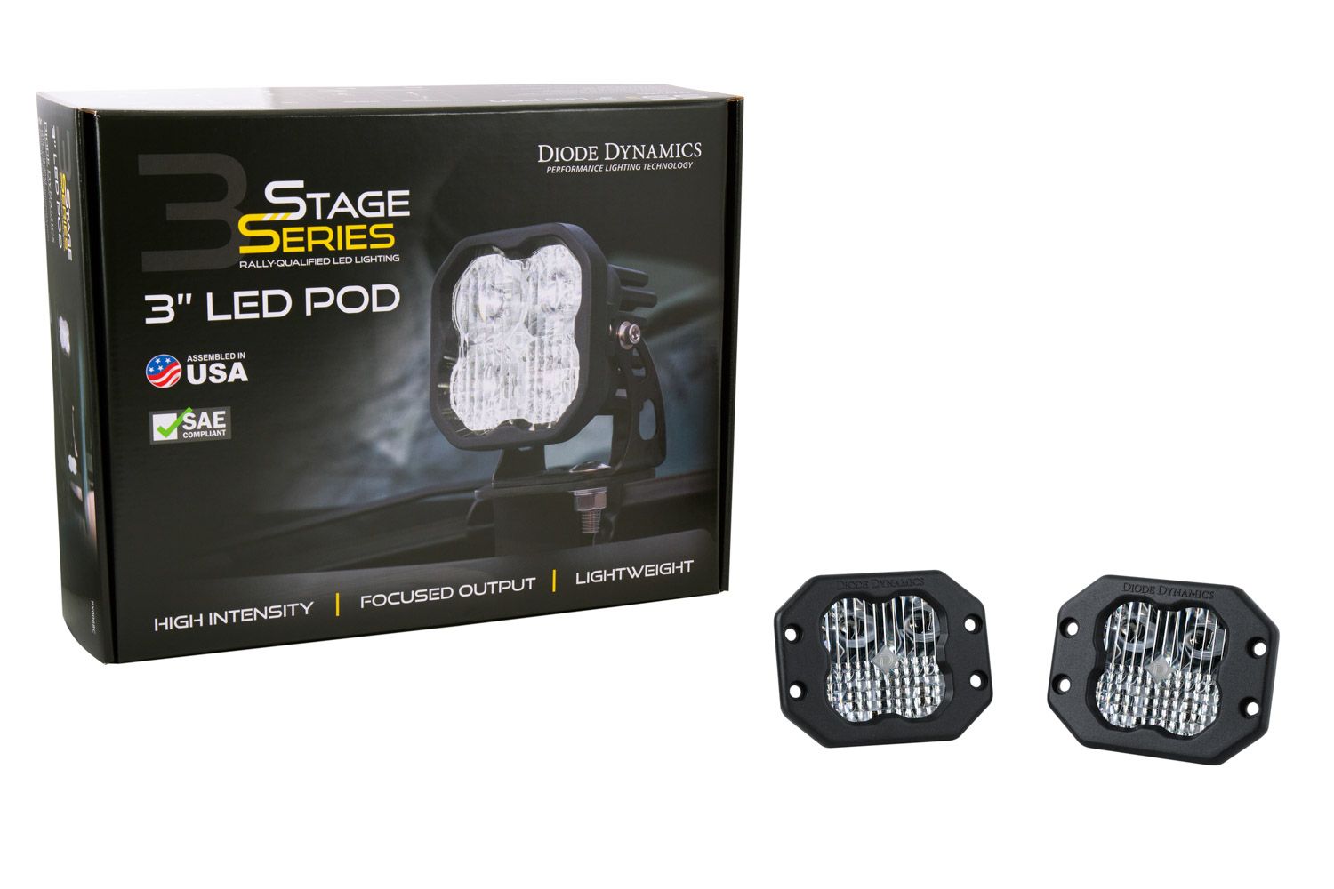 Diode Dynamics SS3 Pro White Combo Flush (زوج) 2