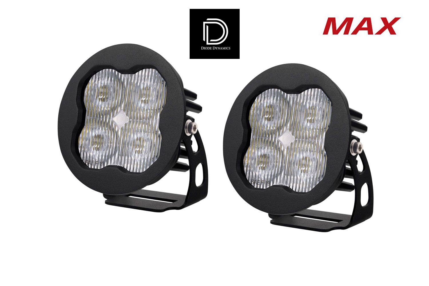 Diode Dynamics SS3 Max White SAE Fog Round (زوج) 1