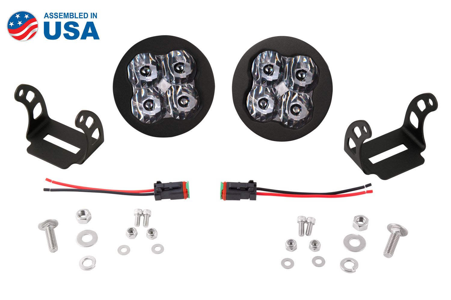 Diode Dynamics SS3 Max White SAE Fog Round (زوج) 2