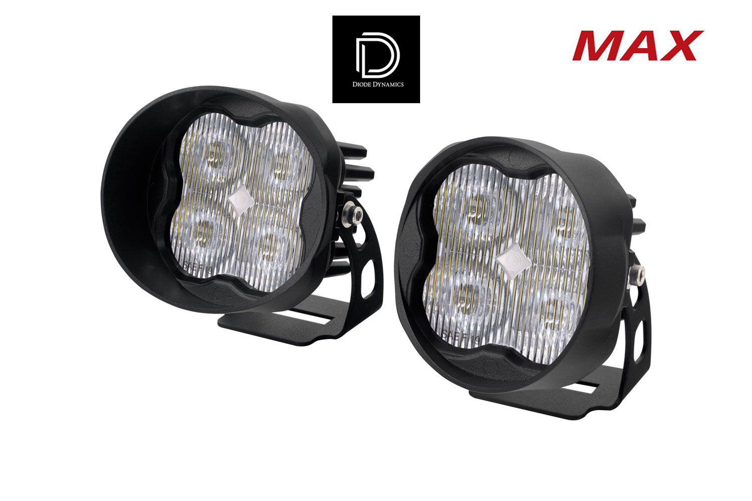 Diode Dynamics SS3 Max White SAE Fog Angled (زوج) 1