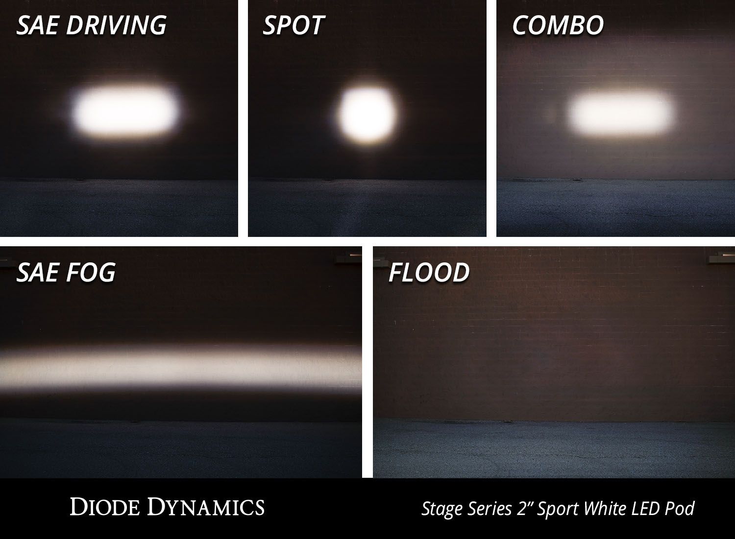 Diode Dynamics C2 Pro White Combo Standard ABL (زوج) 5