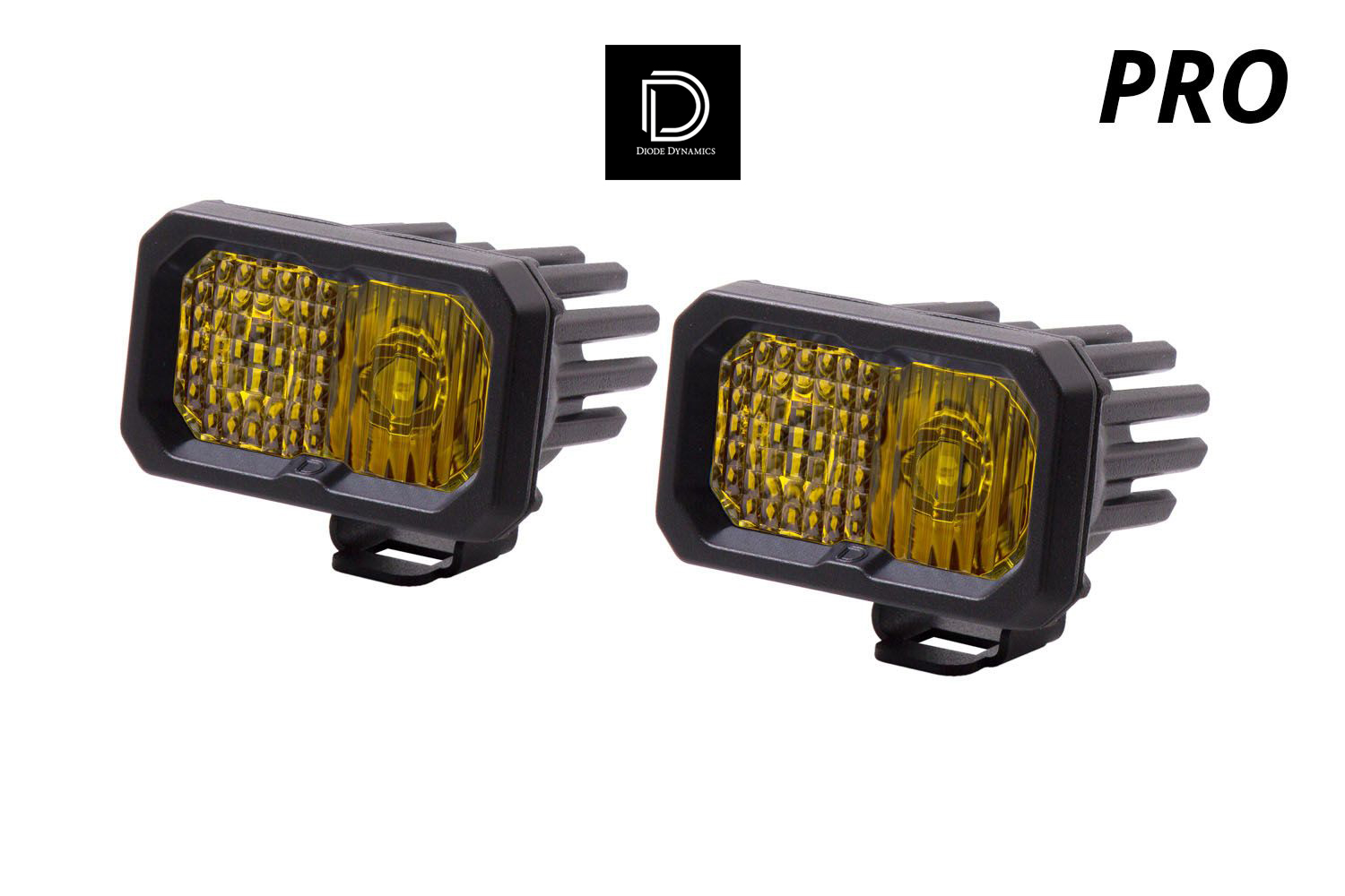 Diode Dynamics C2 Pro Yellow Combo Standard ABL (زوج) 1