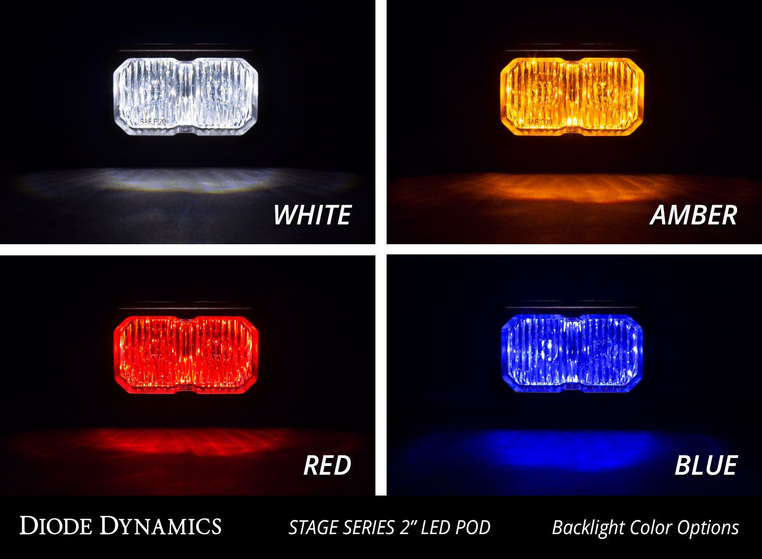 Diode Dynamics C2 Pro White Combo Flush ABL (زوج) 6