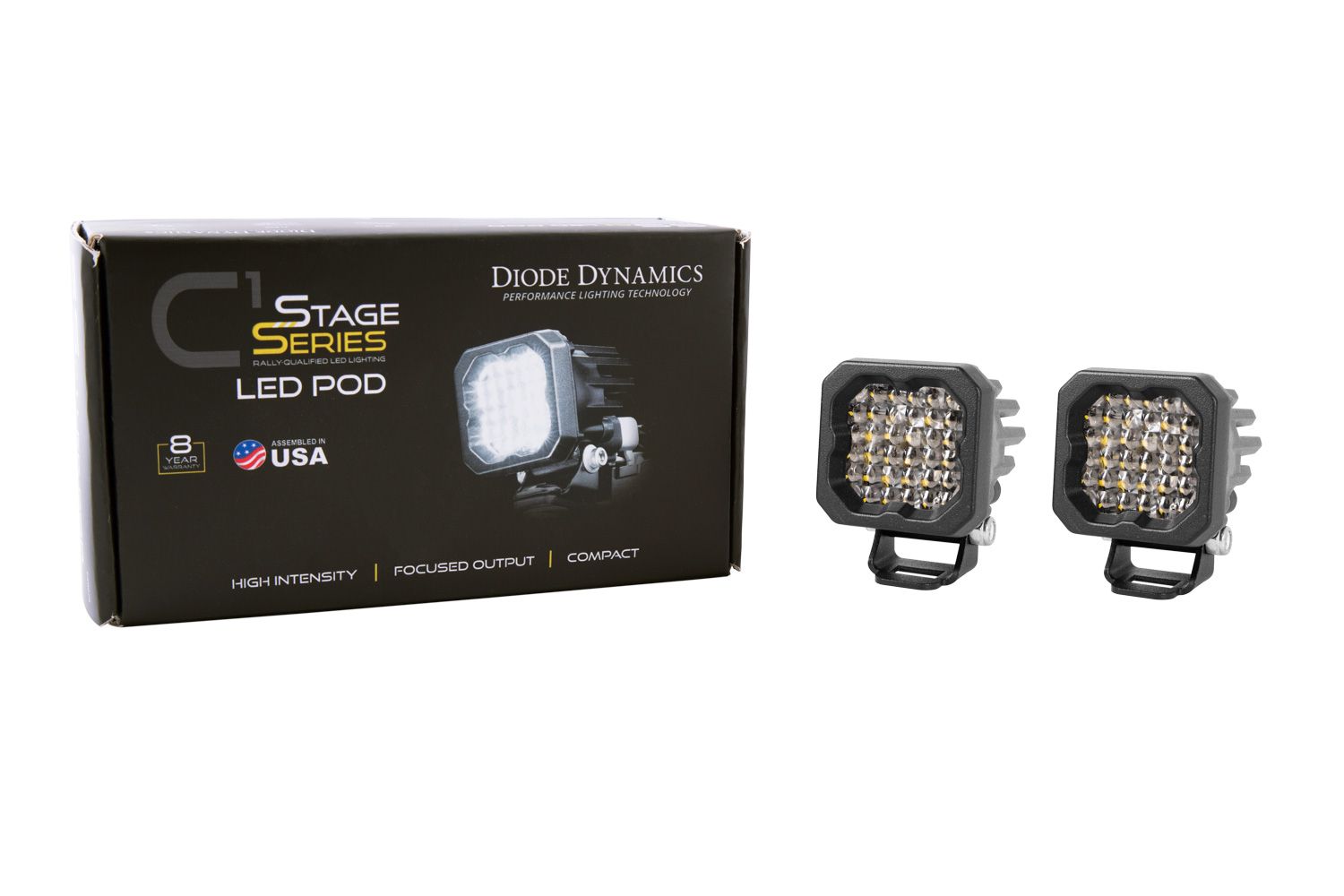 Diode Dynamics C1R White Flood REAR (زوج) 2