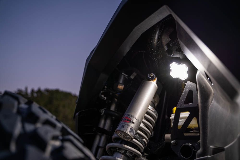 مجموعة تثبيت Diode Dynamics Rock Light SXS، RGBW (4 عبوات) مع وحدة تحكم 5