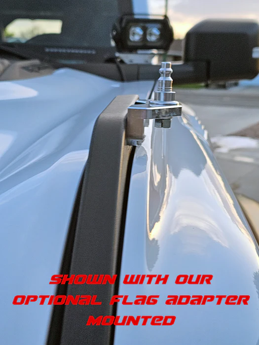 ROKBLOKZ Trail Sight Billet Flag Mount for Ford Bronco 2021+ & Ford Bronco Raptor 2022+ 3