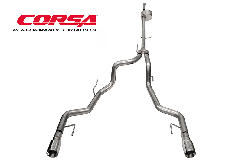 CORSA Exhaust Cat-Back Sport / 3.0 in Single Tips 4.0 Ford F-150 Tremor 5.0L 2021-Up 1