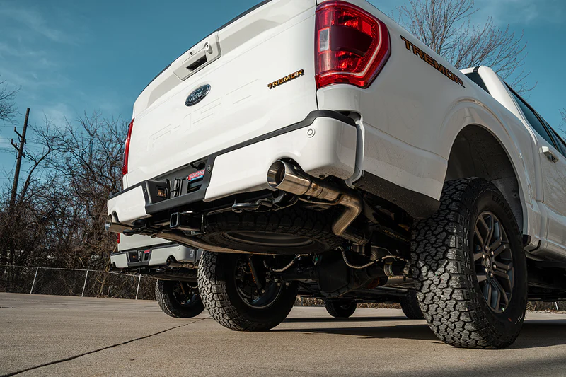 CORSA Exhaust Cat-Back Sport / 3.0 in Single Tips 4.0 Ford F-150 Tremor 5.0L 2021-Up 4