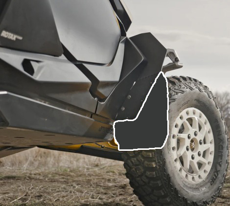 ROKBLOKZ توسعة رفارف "أسود" Can-Am Maverick R 2024+ 5