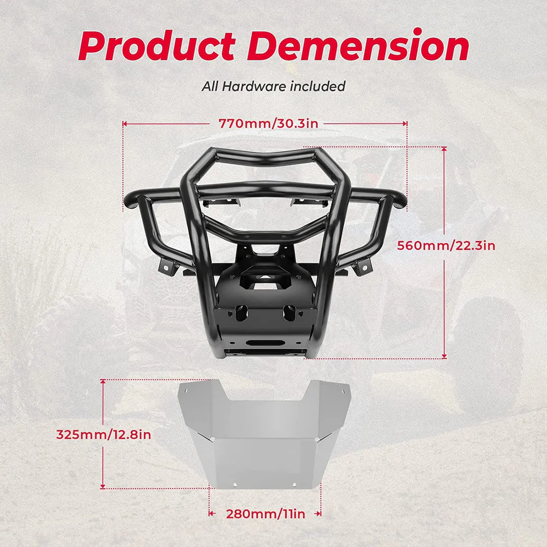 Kemi Moto Front صدام لـ Can-Am Maverick X3/MAX، 2017+ 5