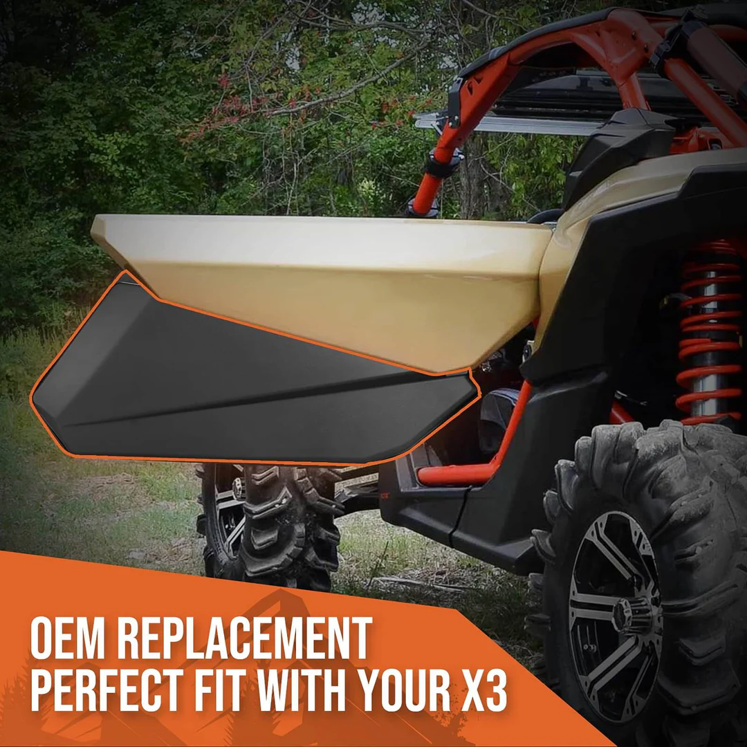 أبواب سفلية أمامية من Kemi Moto بإطار معدني قطعتين لـ Can-Am Maverick X3 2017+ 5
