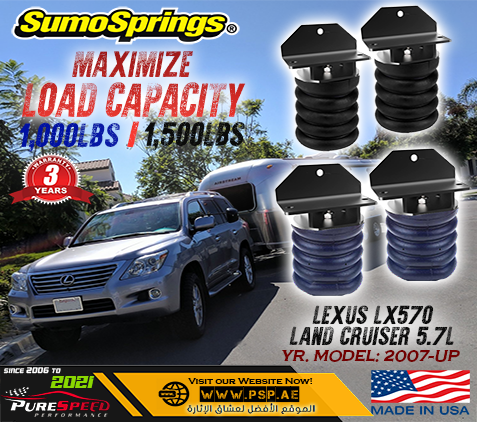 نوابض مساعدة خلفية سومو 1000 رطل لسيارة Land Cruiser / LX570 2007-Up 2