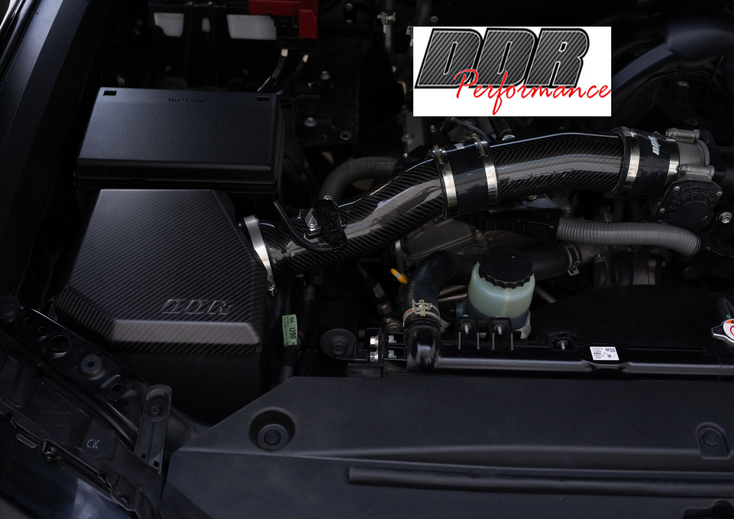 DDR نظام سحب هواء ألياف الكربون لسيارة Land Cruiser V6 2022+ 1