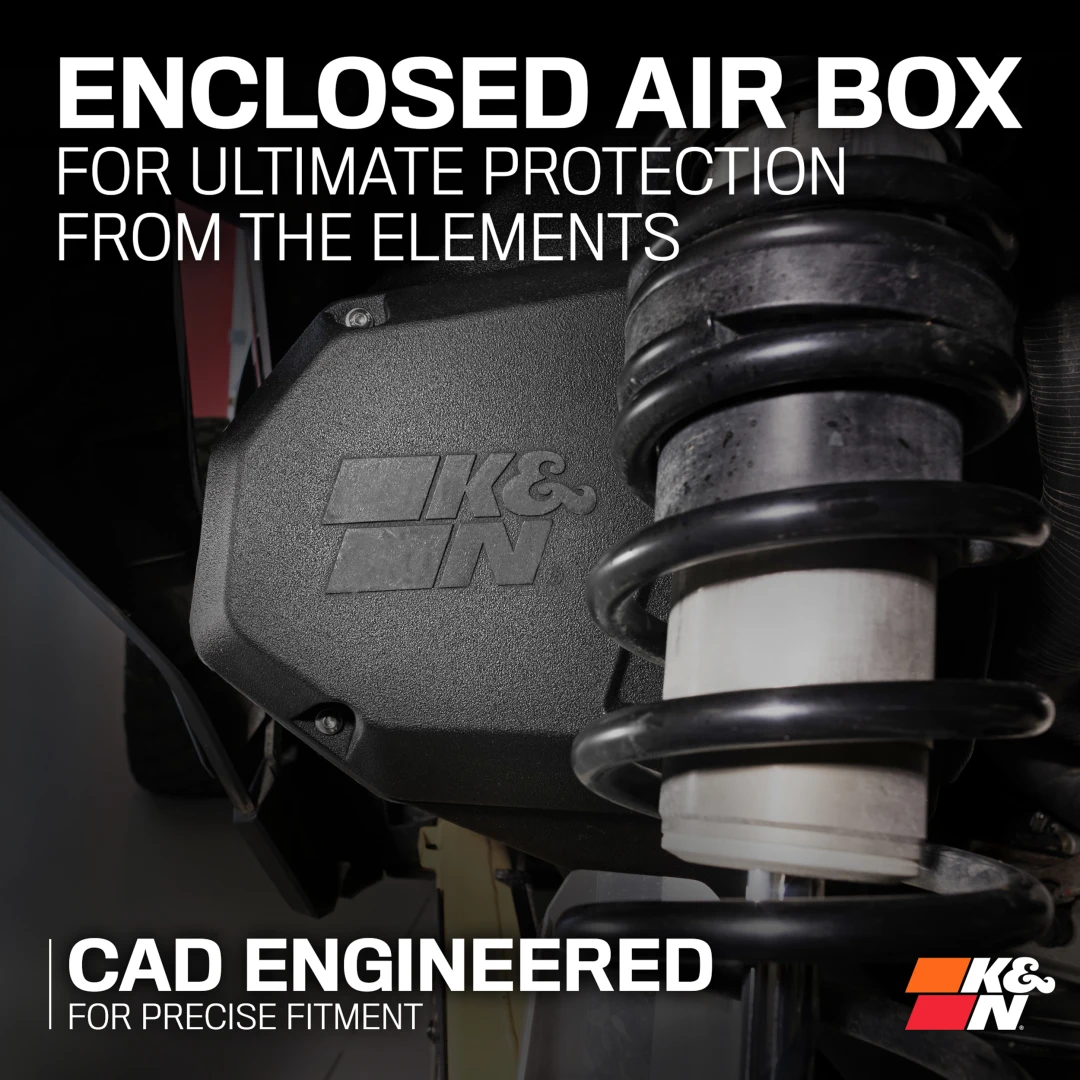 KN نظام سحب هواء بارد - فلتر هواء عالي التدفق - CANAM MAVERICK R 2024+ 4