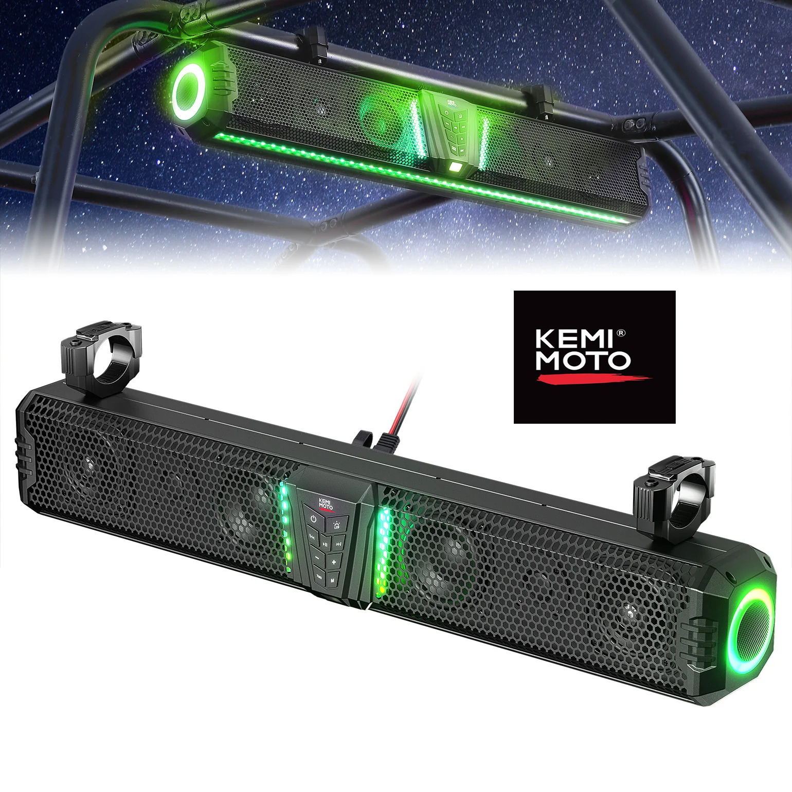 Kemi Moto Midnight 80 RGB Bluetooth 6-Speaker 32 بوصة Sound Bar 1