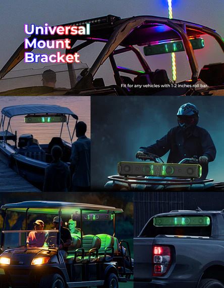 Kemi Moto Midnight 80 RGB Bluetooth 6-Speaker 32 بوصة Sound Bar 4