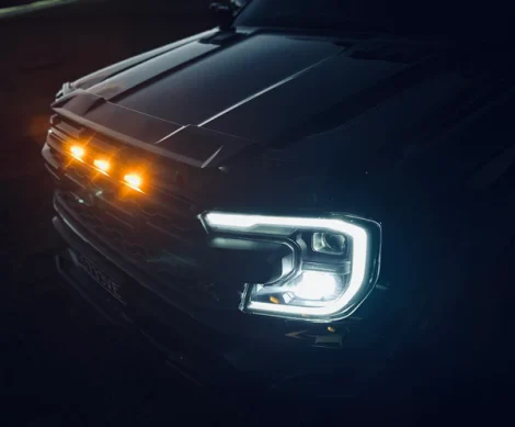 مصابيح شبكة LUX Blaze RP24 من العنبر المدخن لـ Ford Ranger Raptor 2022+ 2