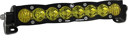 Baja Design S8 Straight LED لايت بار 10 بوصة Amber Driving Combo-Universal 2