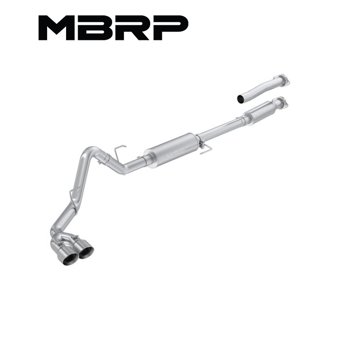 مخرج جانبي واحد من الفولاذ المقاوم للصدأ MBRP مقاس 3 بوصات عادم كات باك لـ Ford F-150 2021-2026 1