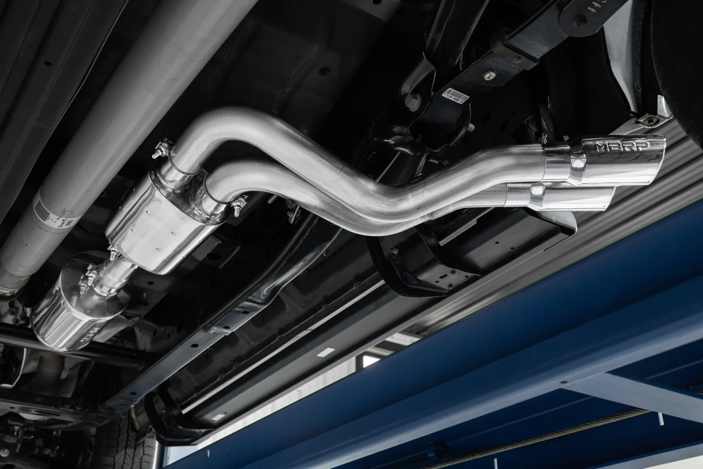 مخرج MBRP مزدوج المحور المسبق من الفولاذ المقاوم للصدأ مقاس 3 بوصات عادم كات باك لسيارة Ford F-150 2 5